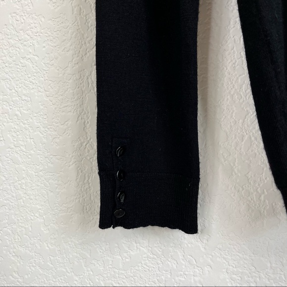 The Kooples Slit Slip Pocket V Neck Lambswool Sweater - Picture 5 of 9